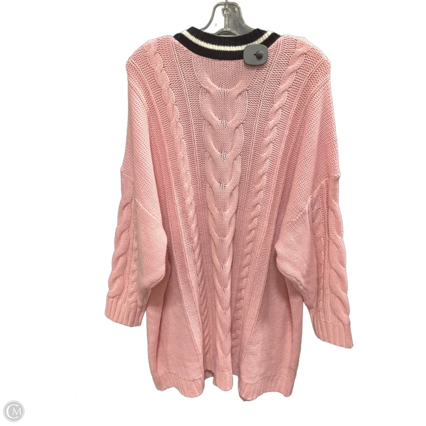 Sweater Cardigan By Torrid In Pink, Size: 3x