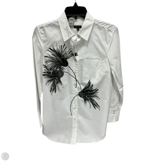 Blouse Long Sleeve By Talbots In White, Size: Xs