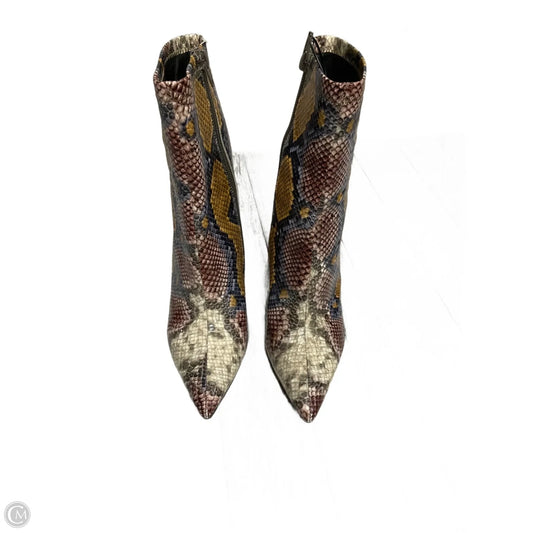 Boots Ankle Heels By Jeffrey Campbell In Snakeskin Print, Size: 7
