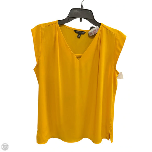 Top Sleeveless By Banana Republic In Yellow, Size: Xs
