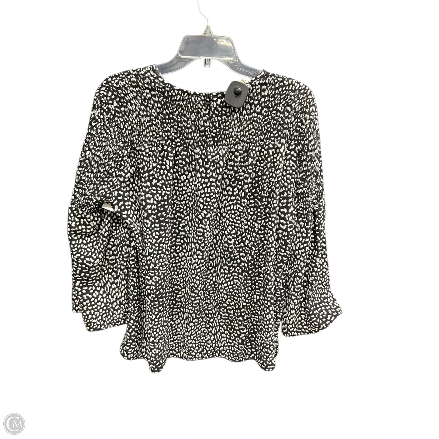 Top Long Sleeve Basic By Michael By Michael Kors In Blue & White, Size: L