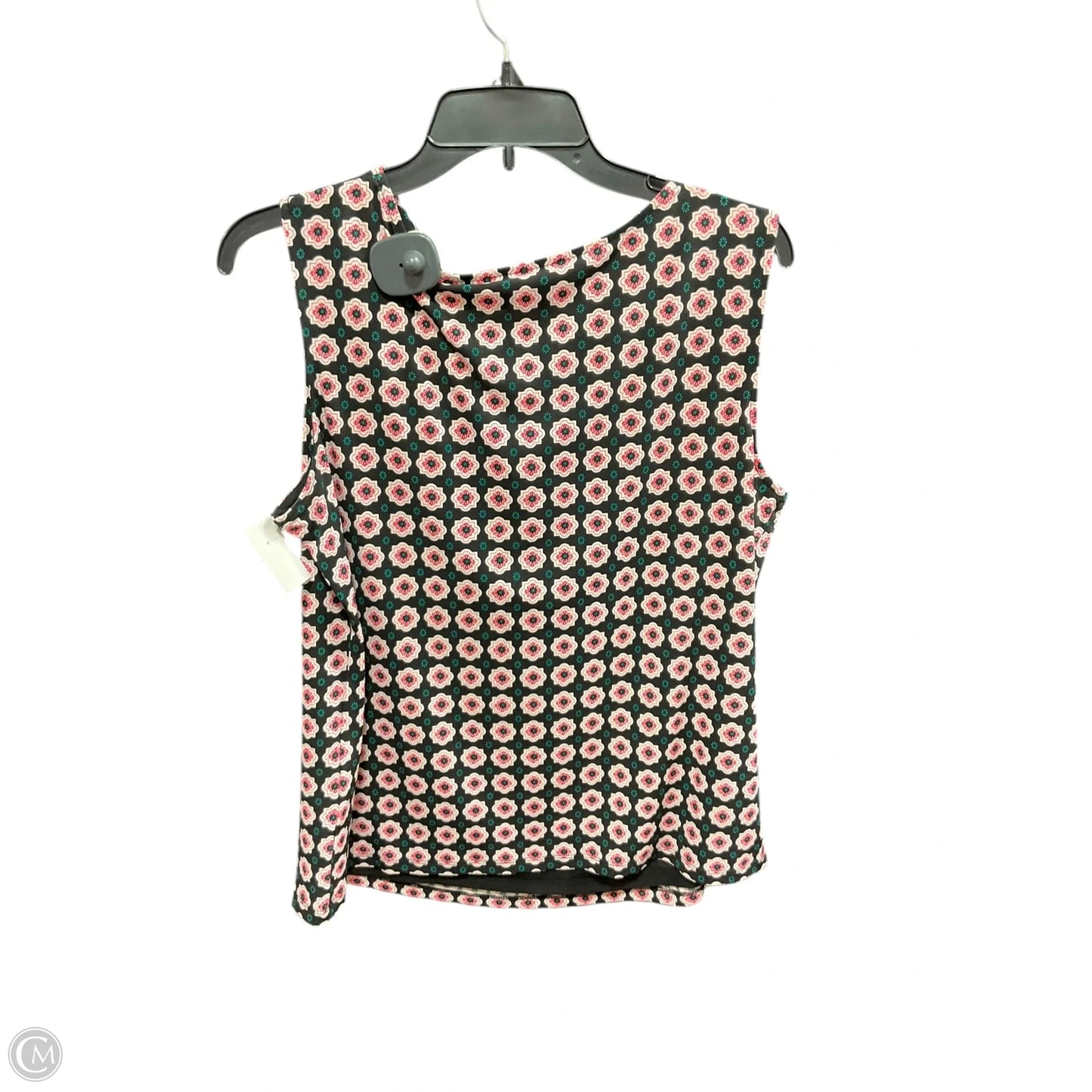 Top Sleeveless By Nine West In Floral Print, Size: L