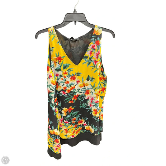 Top Sleeveless By Zac And Rachel In Floral Print, Size: L