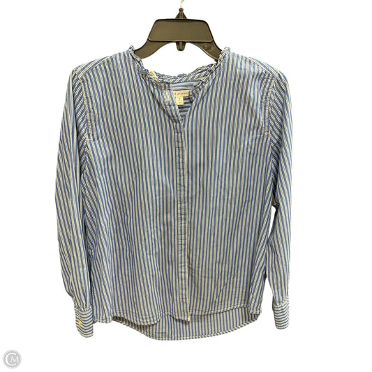 Top Long Sleeve Basic By Free Assembly In Striped Pattern, Size: M