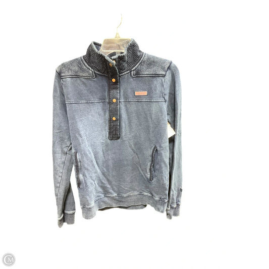 Top Long Sleeve Basic By Vineyard Vines In Blue Denim, Size: S