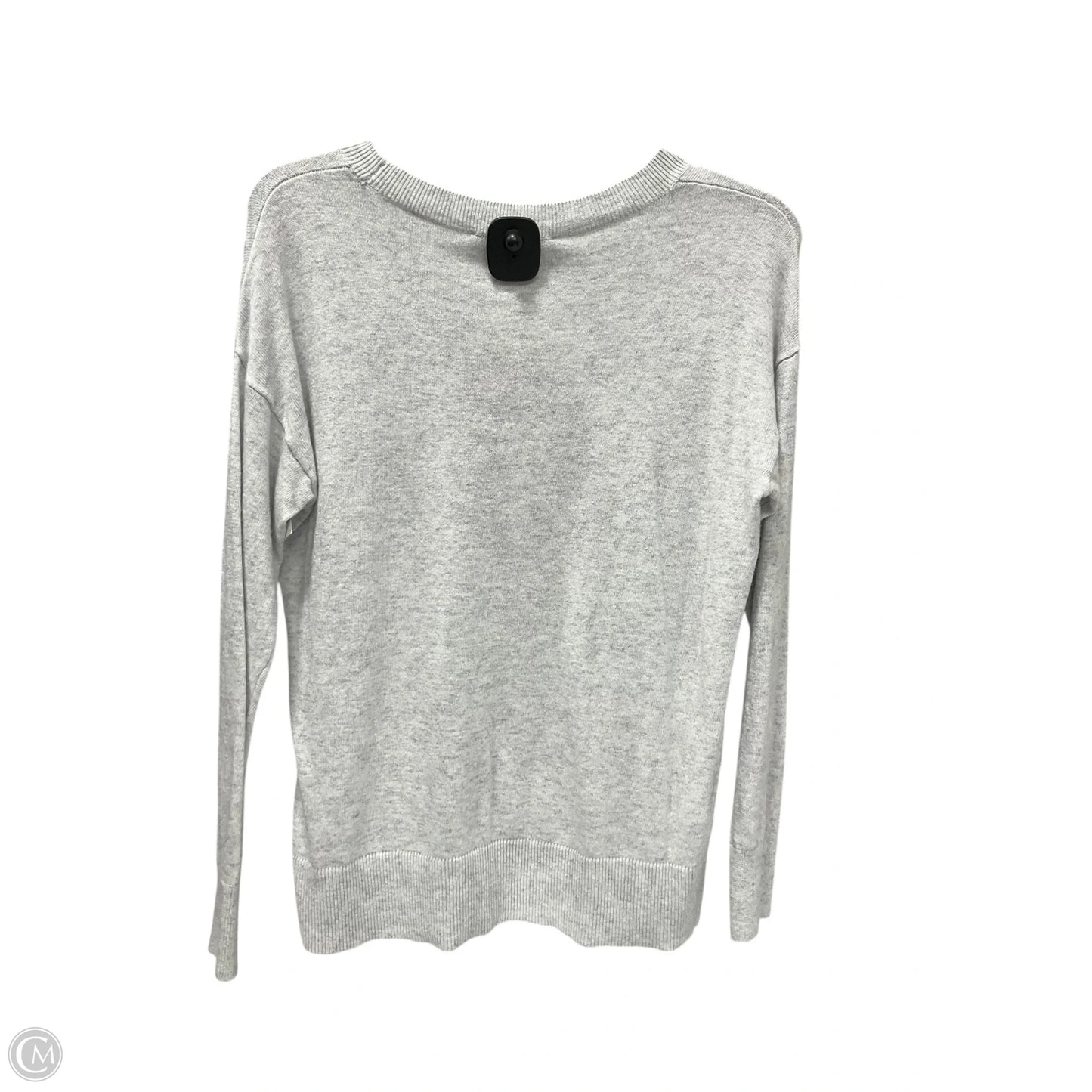 Top Long Sleeve Basic By Loft In Grey, Size: S