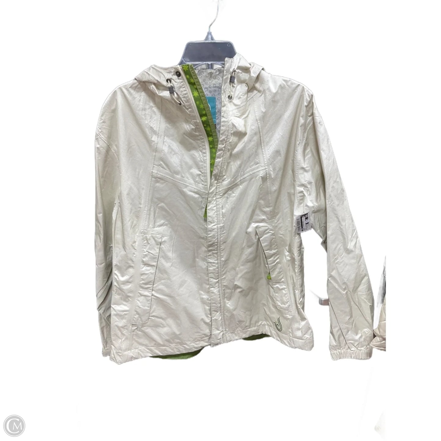 Jacket Windbreaker By Cmb In Green, Size: 14