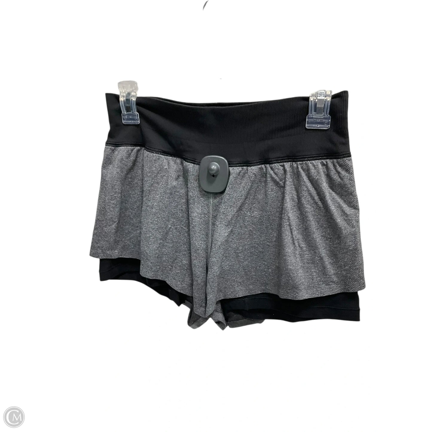 Athletic Shorts By Lululemon In Black & Grey, Size: 8