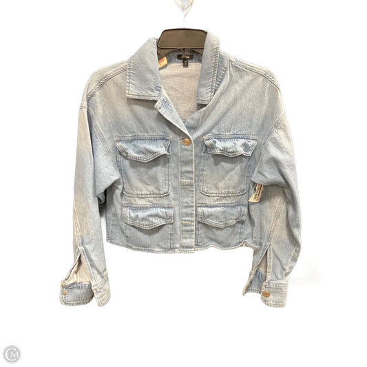 Jacket Denim By Express In Blue Denim, Size: Xs