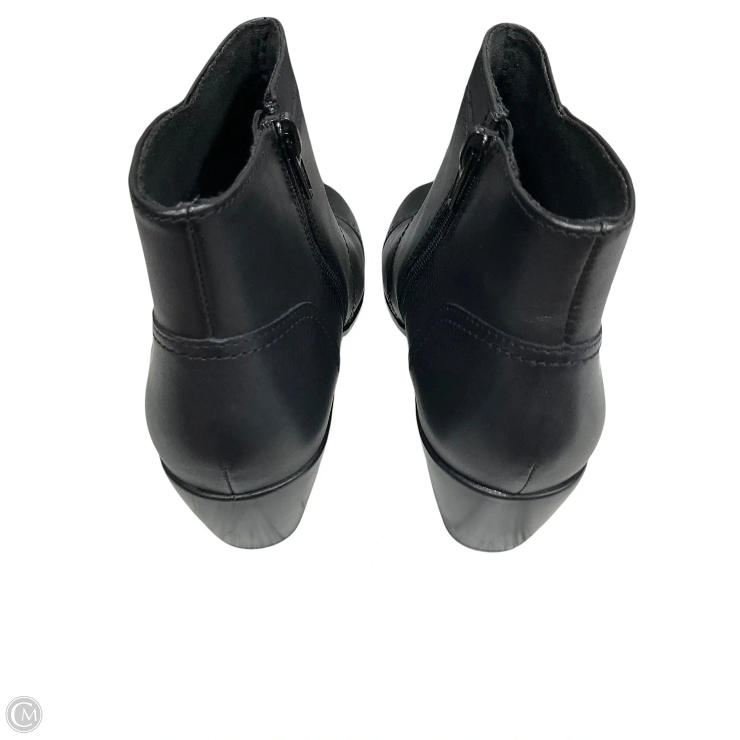 Boots Ankle Heels By Clarks In Black, Size: 7