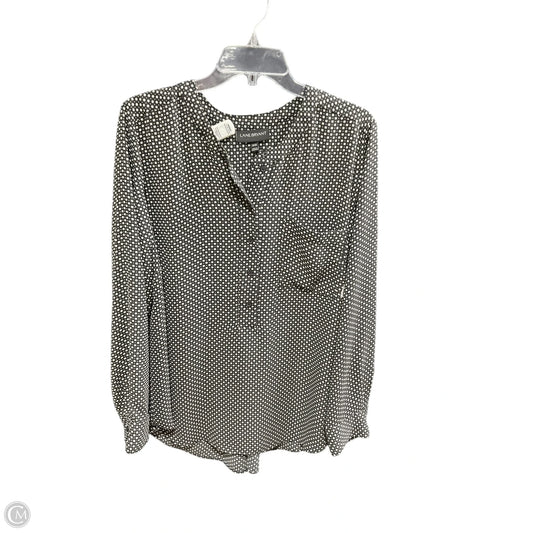 Top Long Sleeve Basic By Lane Bryant In Polkadot Pattern, Size: 18