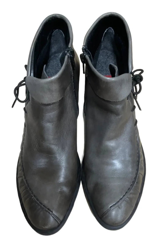 Boots Ankle Heels By Riekers In Taupe, Size: 9