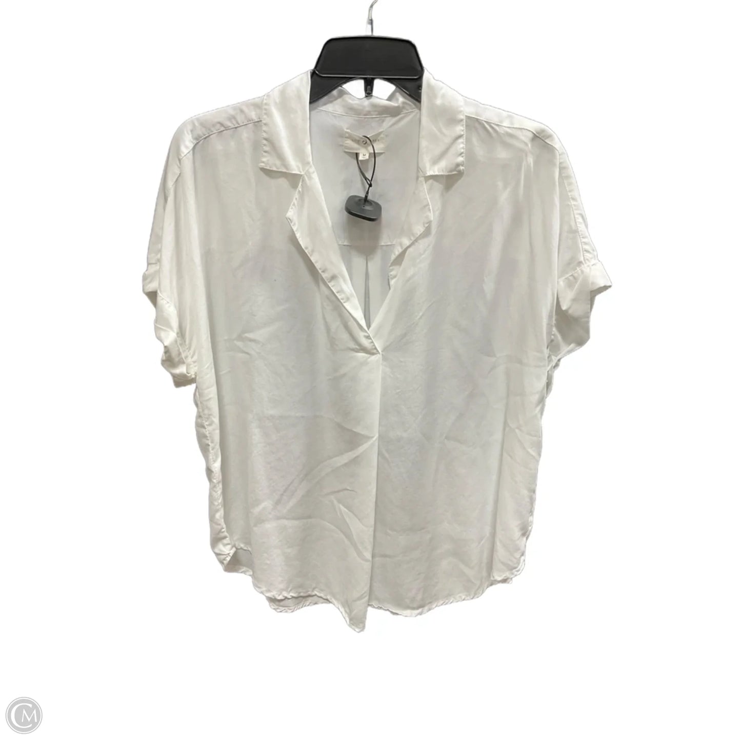 Top Long Sleeve Basic By Loft In Polkadot Pattern, Size: L