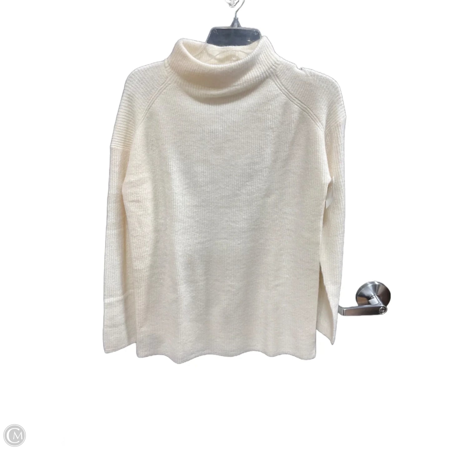 Sweater By Loft In Cream, Size: L