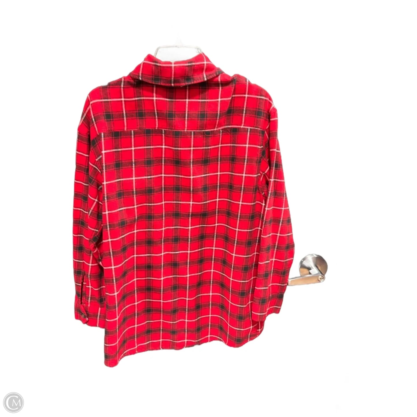 Athletic Top Long Sleeve Collar By Clothes Mentor In Red, Size: S