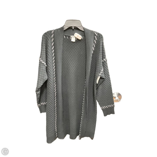 Sweater Cardigan By Venus In Black, Size: M