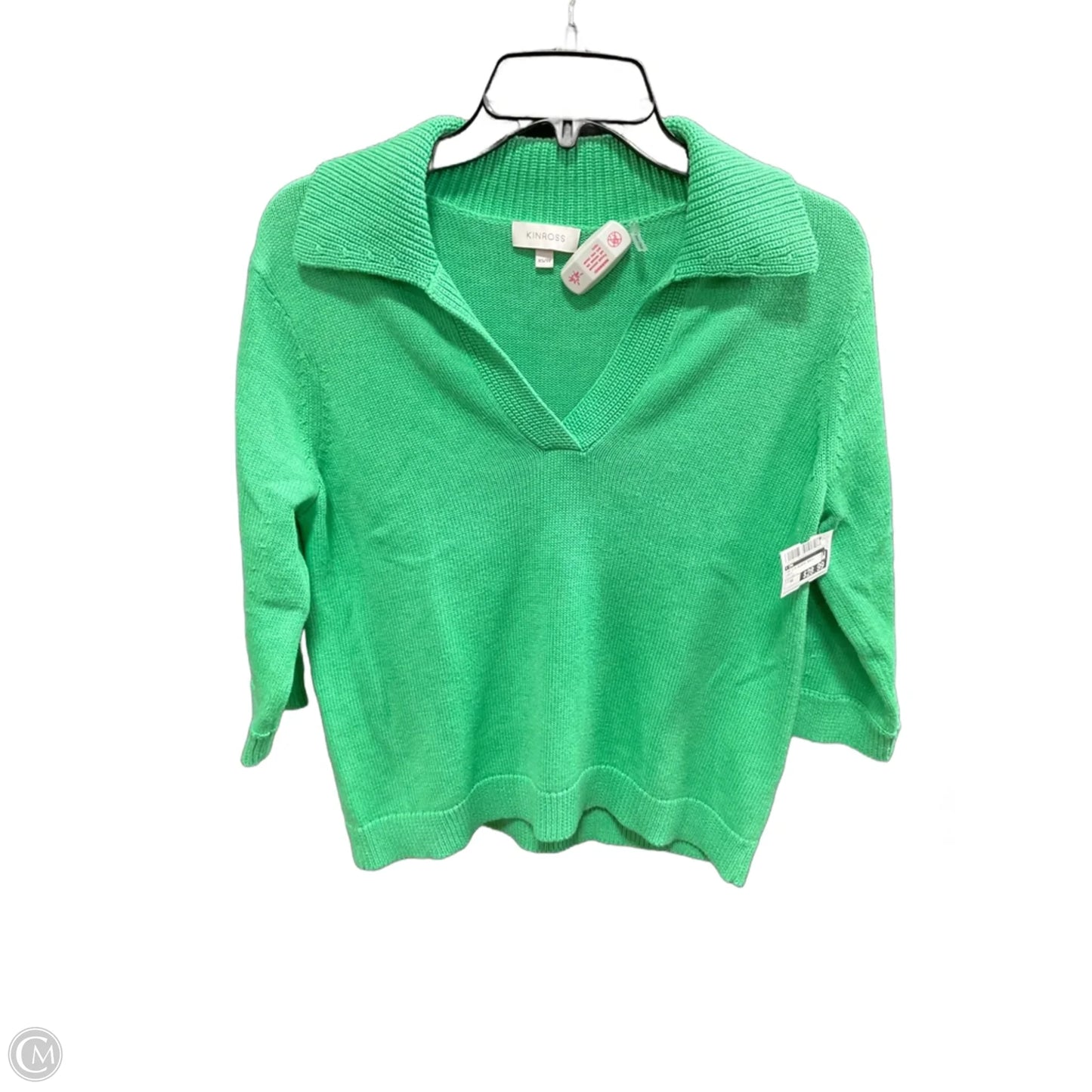 Top 3/4 Sleeve Basic By Cma In Green, Size: Xs