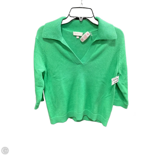 Top 3/4 Sleeve Basic By Cma In Green, Size: Xs