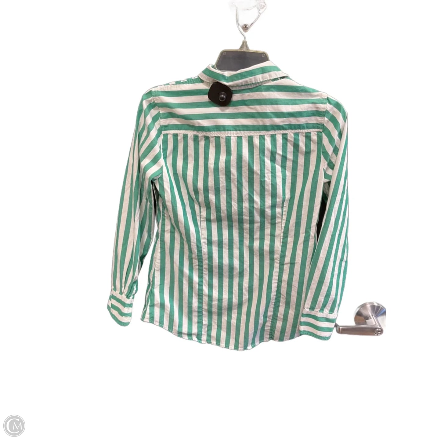 Blouse Long Sleeve By J. Crew In Striped Pattern, Size: Xs