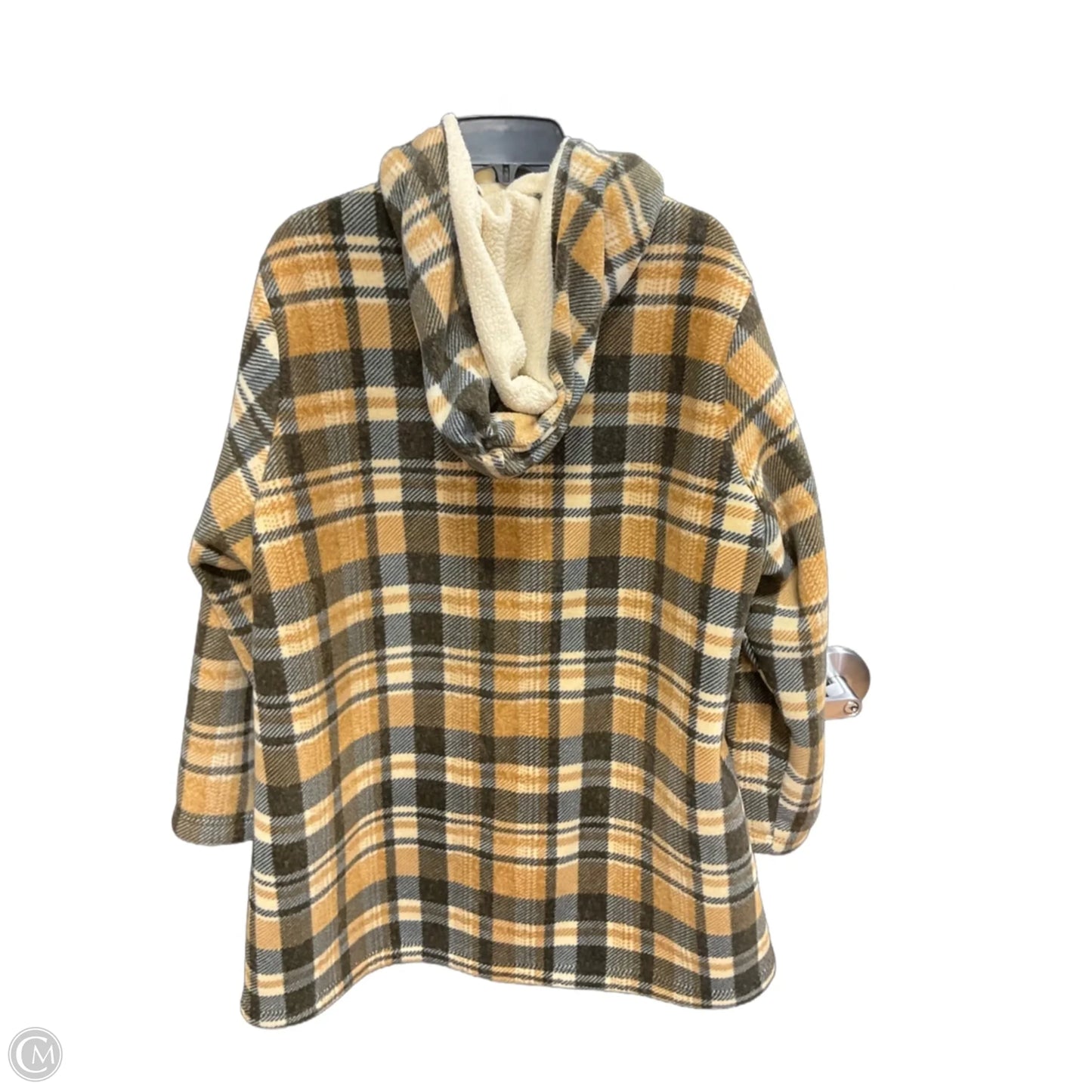 Coat Other By D&co. In Brown & Cream, Size: 2x