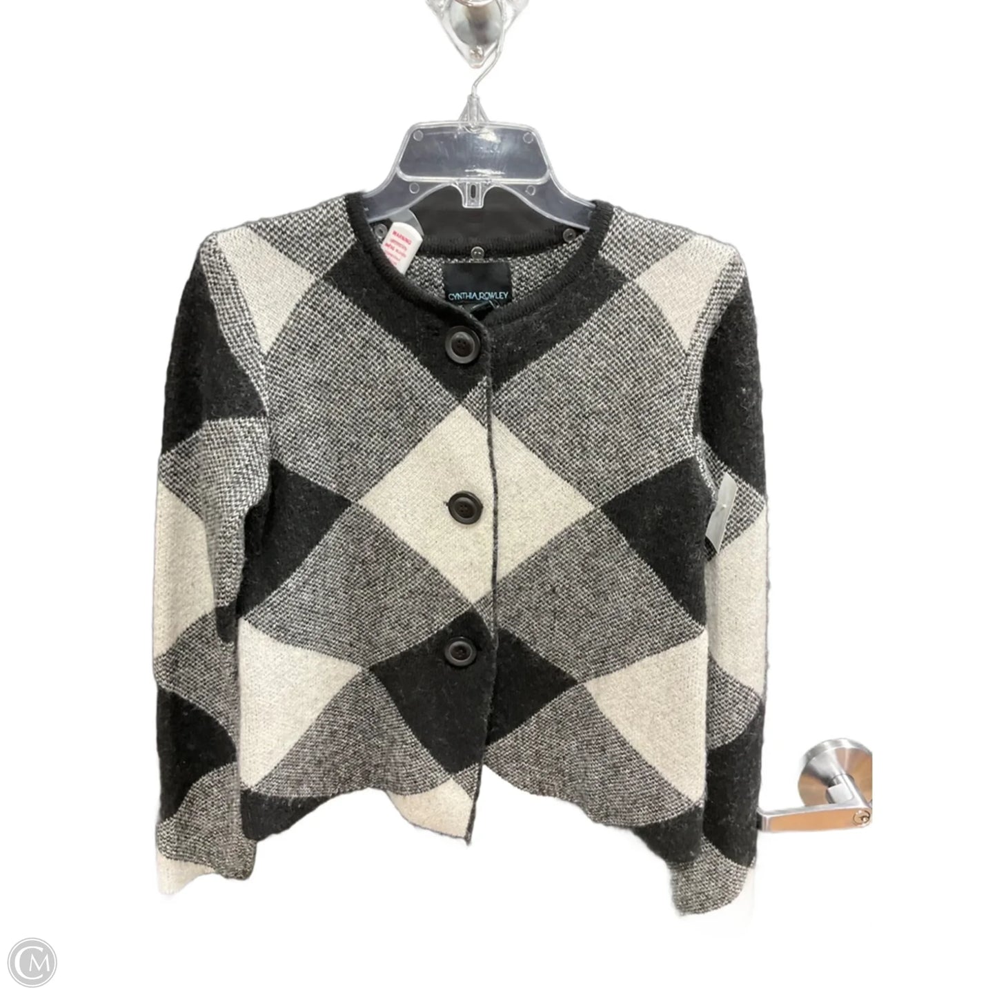Cardigan By Cynthia Rowley In Black & White, Size: S