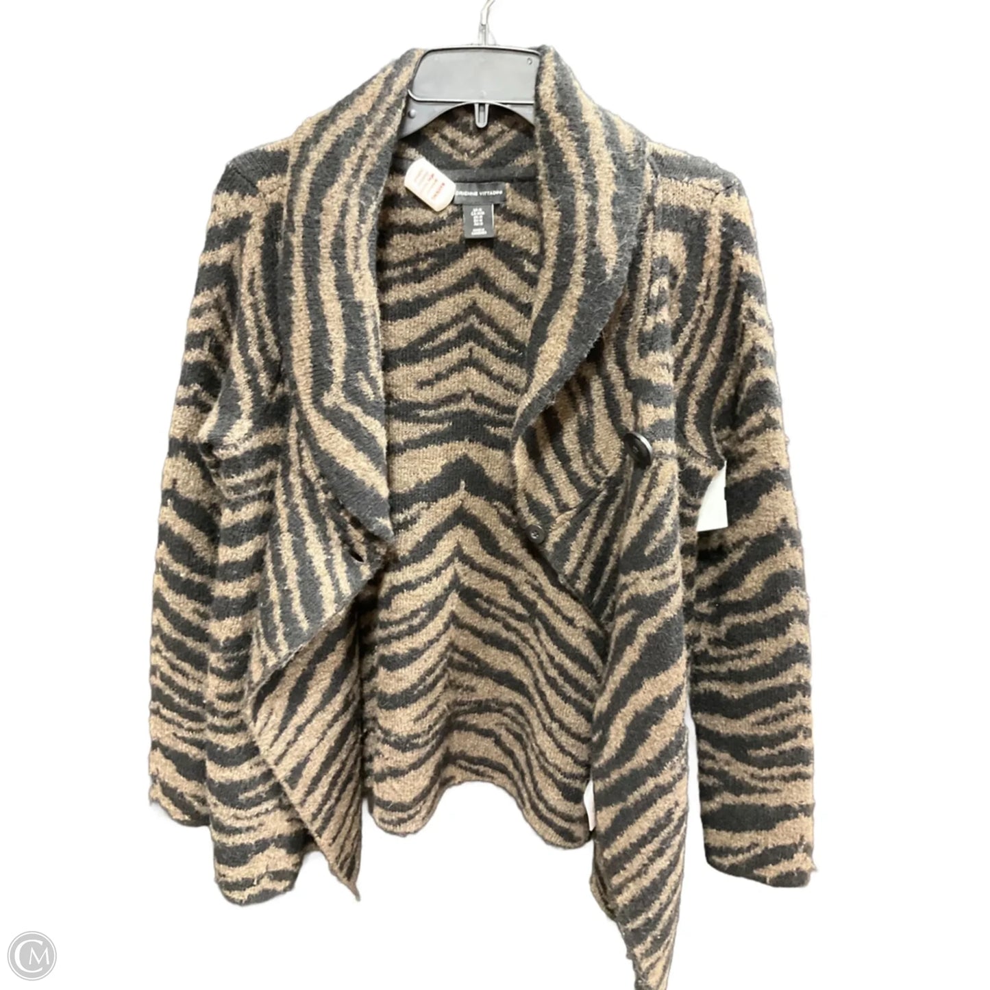 Sweater By Adrienne Vittadini In Zebra Print, Size: M