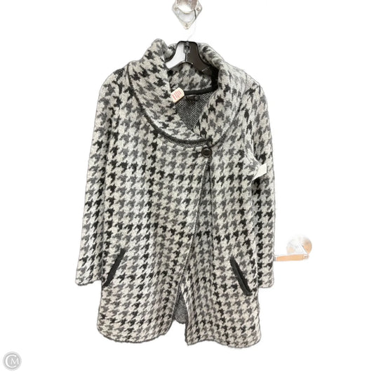 Sweater Cardigan By Tahari In Grey, Size: S