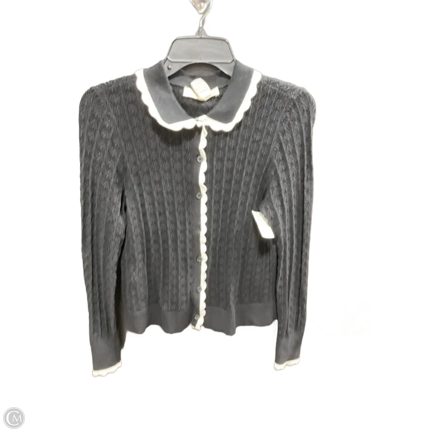 Cardigan By Loft In Black & White, Size: L