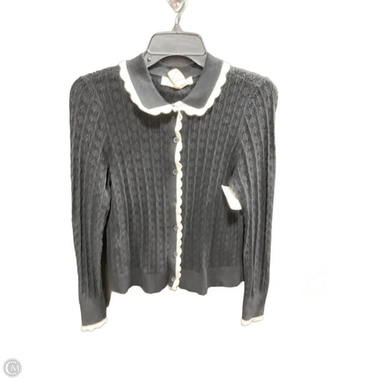 Cardigan By Loft In Black & White, Size: L