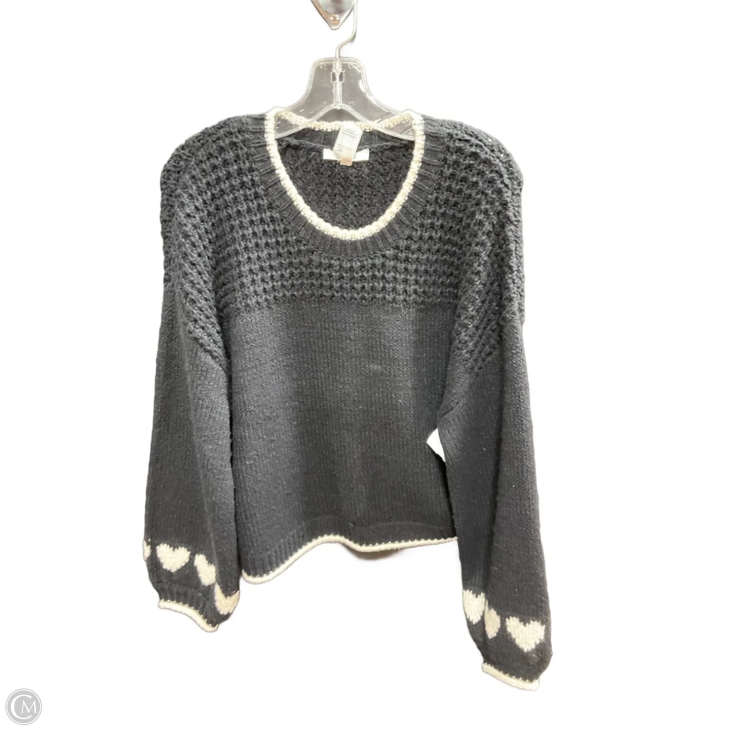 Sweater By Splendid In Black & Cream, Size: M