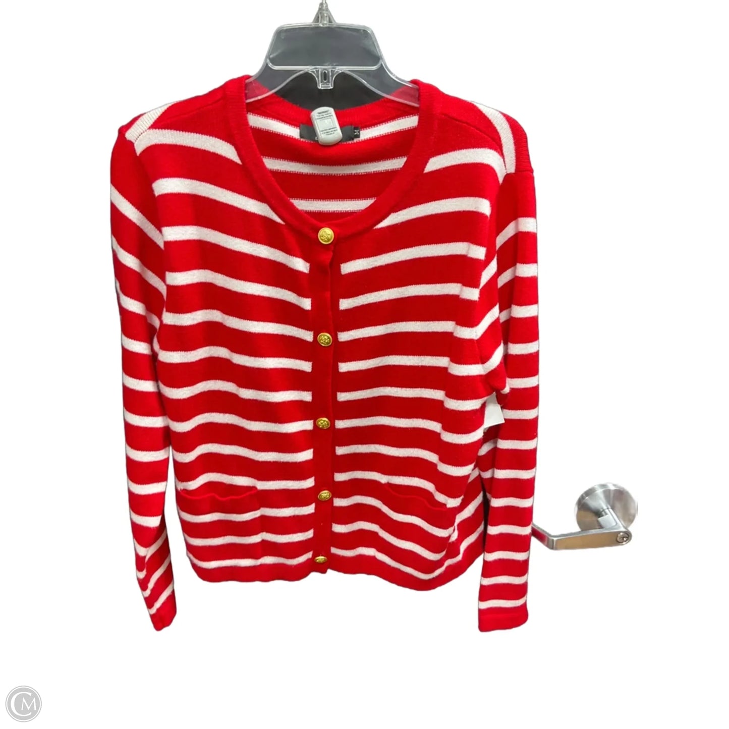 Sweater By Lillusory In Striped Pattern, Size: M