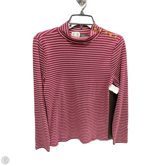 Top Long Sleeve Basic By J. Crew In Striped Pattern, Size: M
