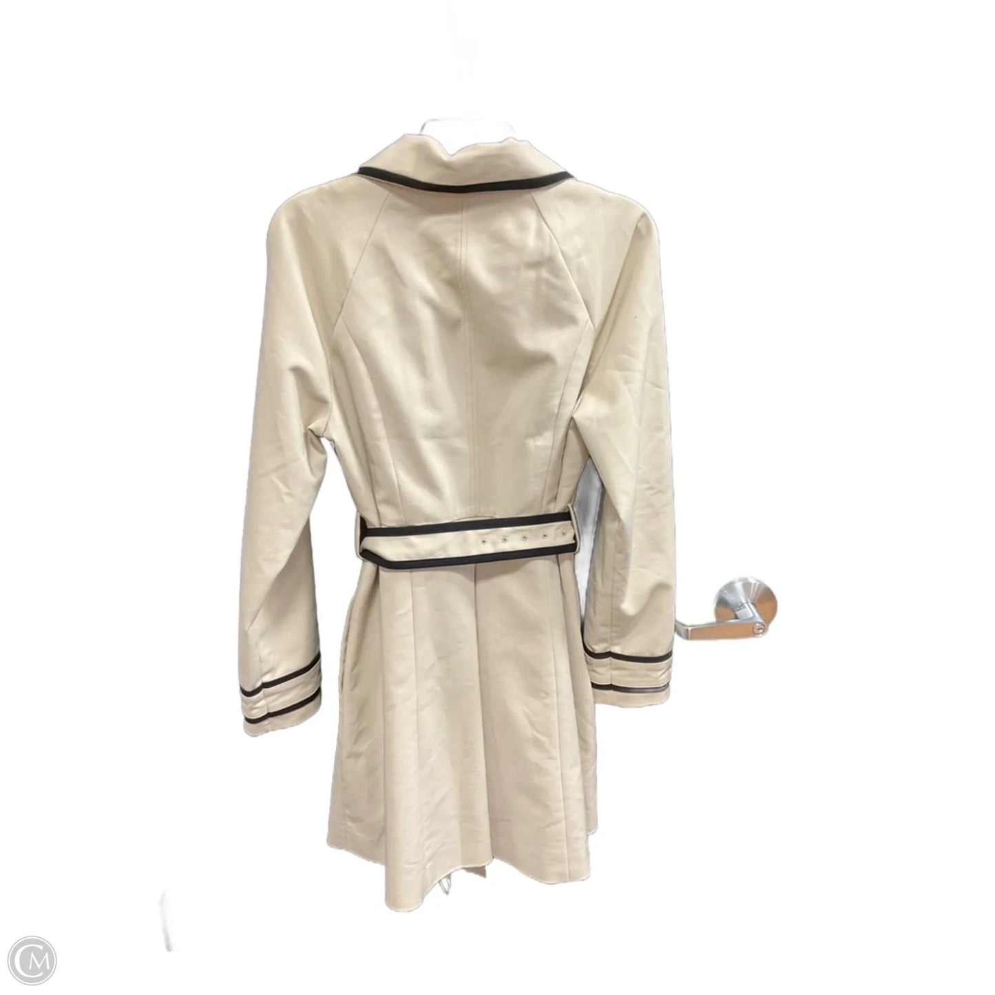 Coat Faux Fur & Sherpa By Elle In Black & Tan, Size: 12