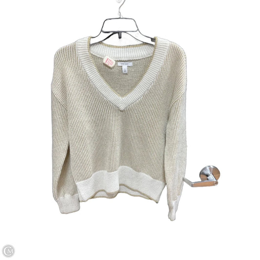 Sweater By Nine West In Gold & White, Size: S