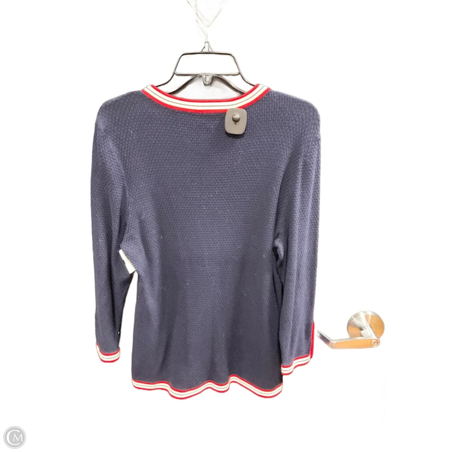 Cardigan By Talbots In Blue Red & White, Size: M