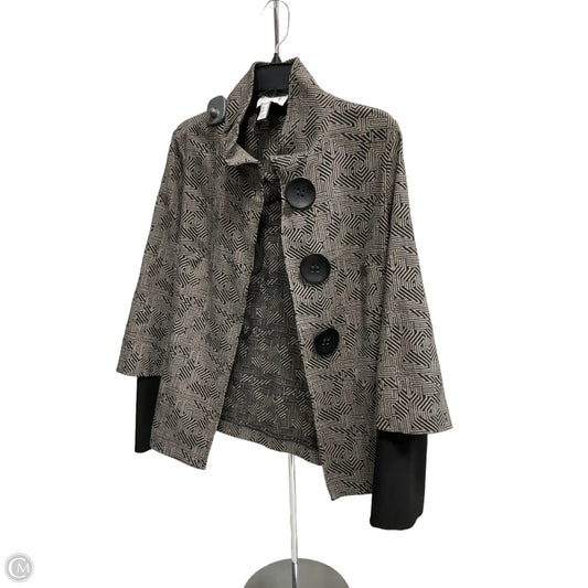 Blazer By Joseph Ribkoff In Black & Grey, Size: 10