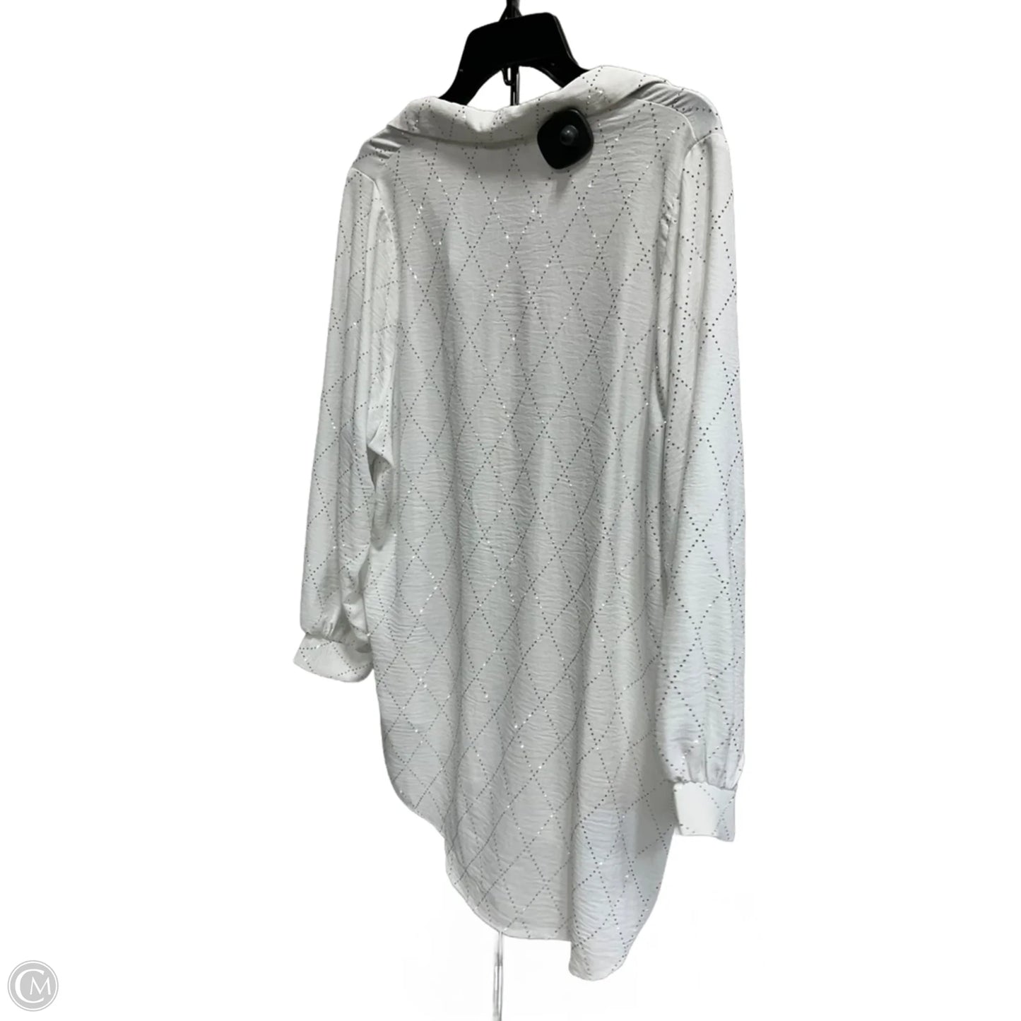Blouse Long Sleeve By Cma In White, Size: M