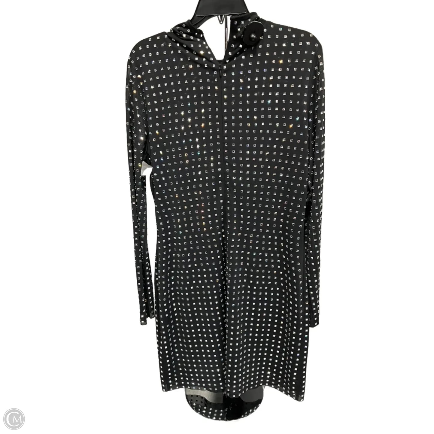 Dress Party Short By Steve Madden In Black & Silver, Size: L