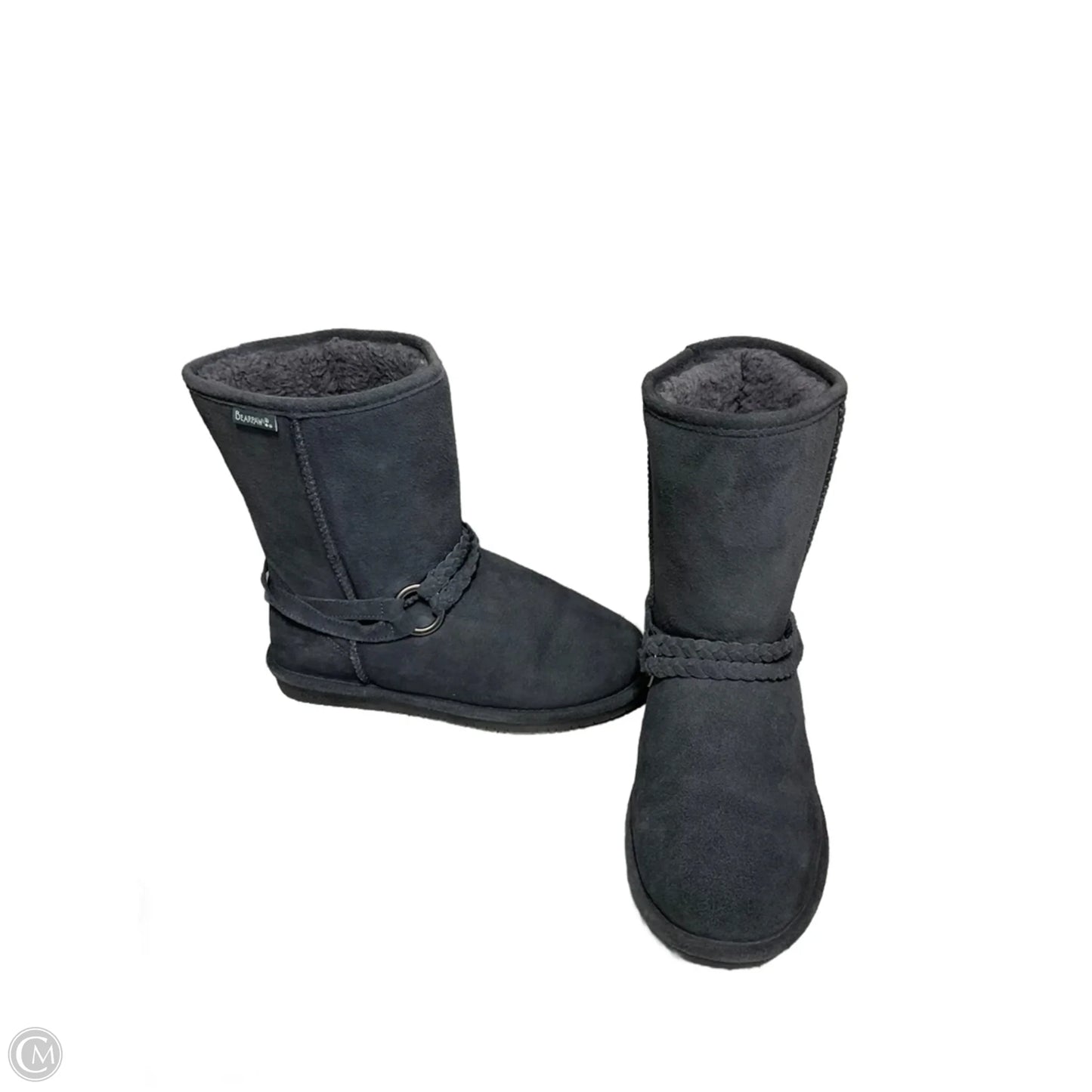 Boots Knee Flats By Bearpaw In Grey, Size: 9