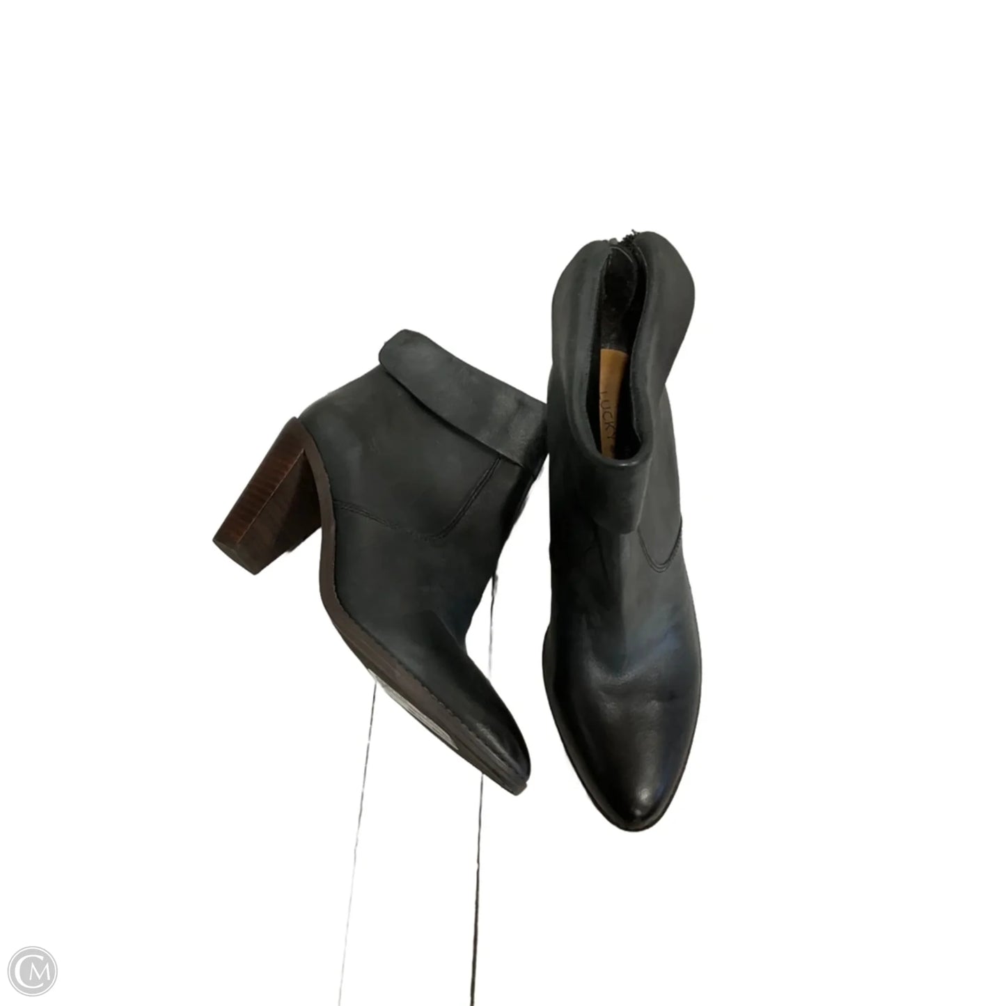 Boots Ankle Heels By Lucky Brand In Black, Size: 8.5