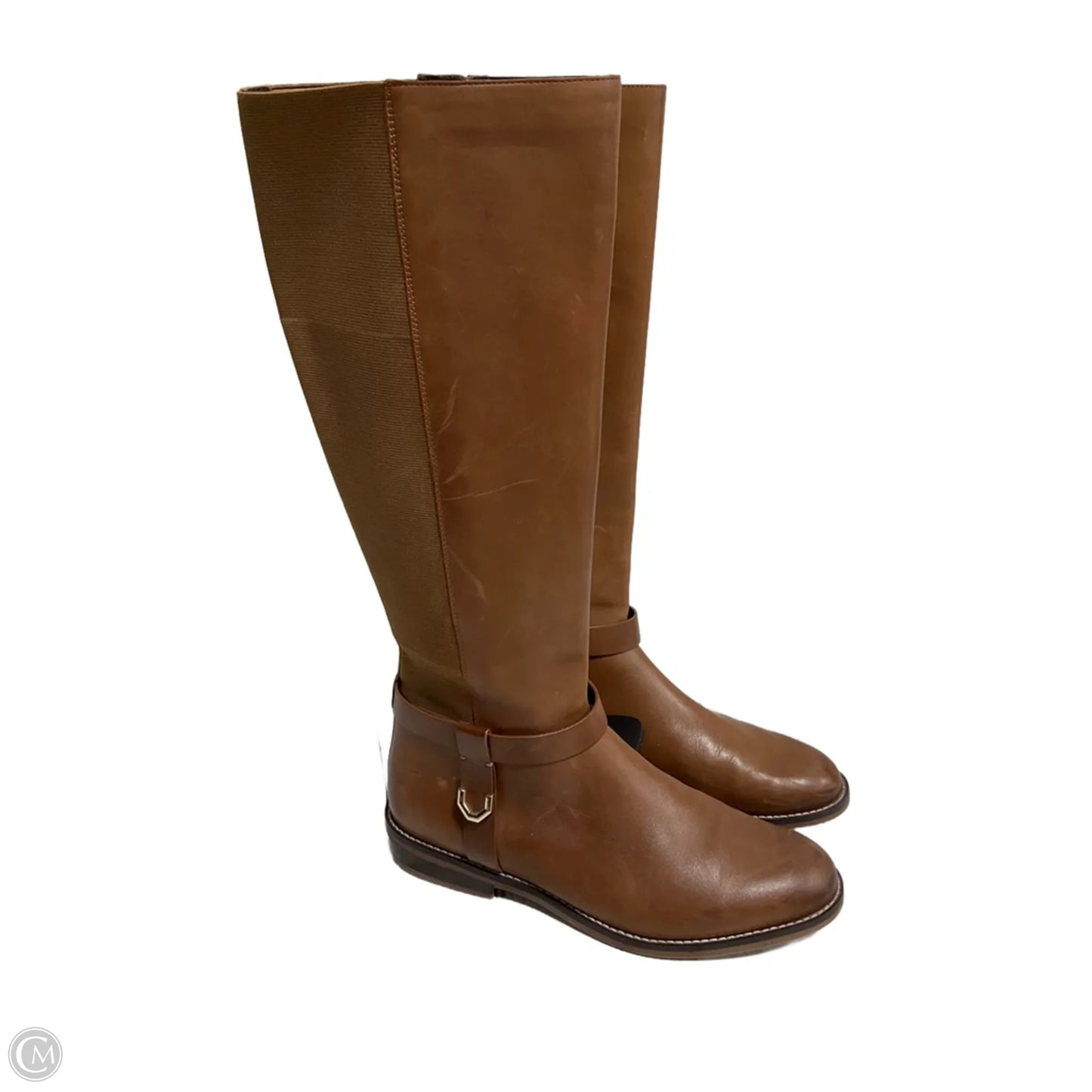 Boots Ankle Heels By Cole-haan In Tan, Size: 10.5