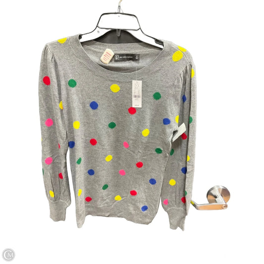 Top Long Sleeve Basic By New York And Co In Polkadot Pattern, Size: S