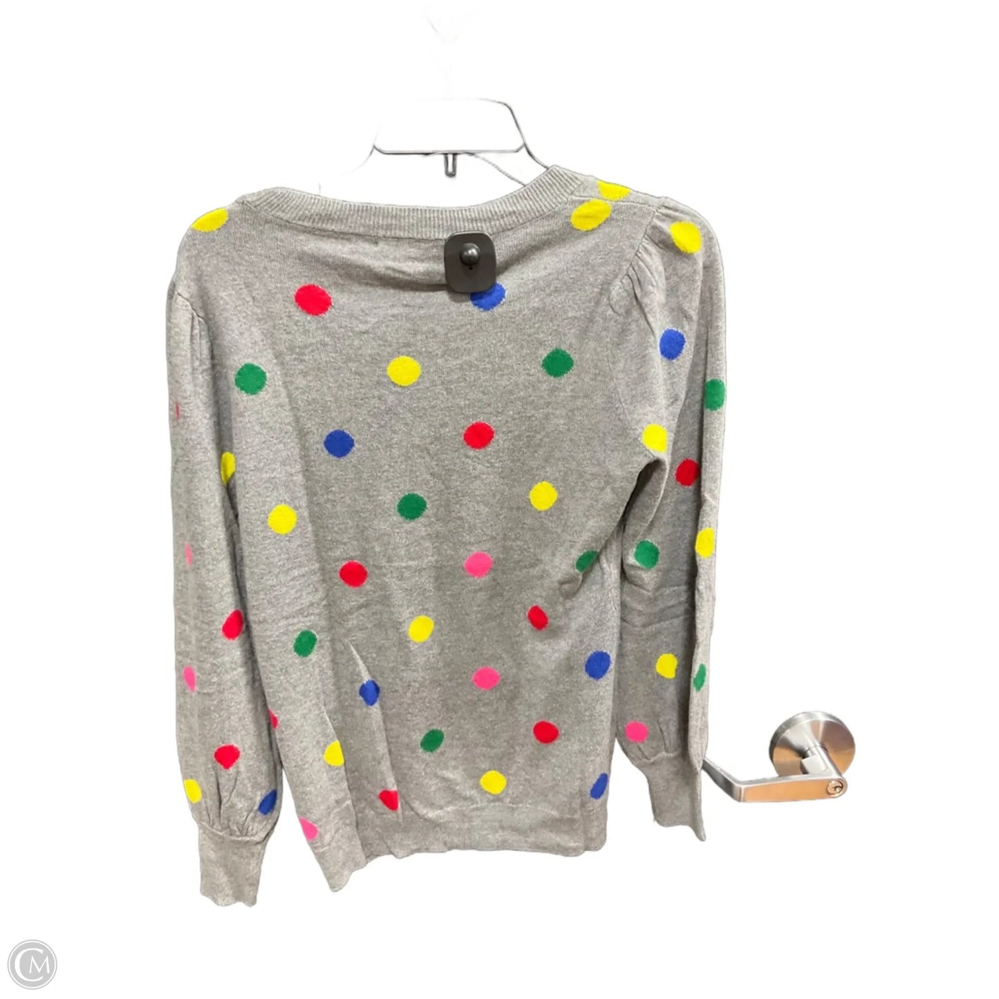 Top Long Sleeve Basic By New York And Co In Polkadot Pattern, Size: S