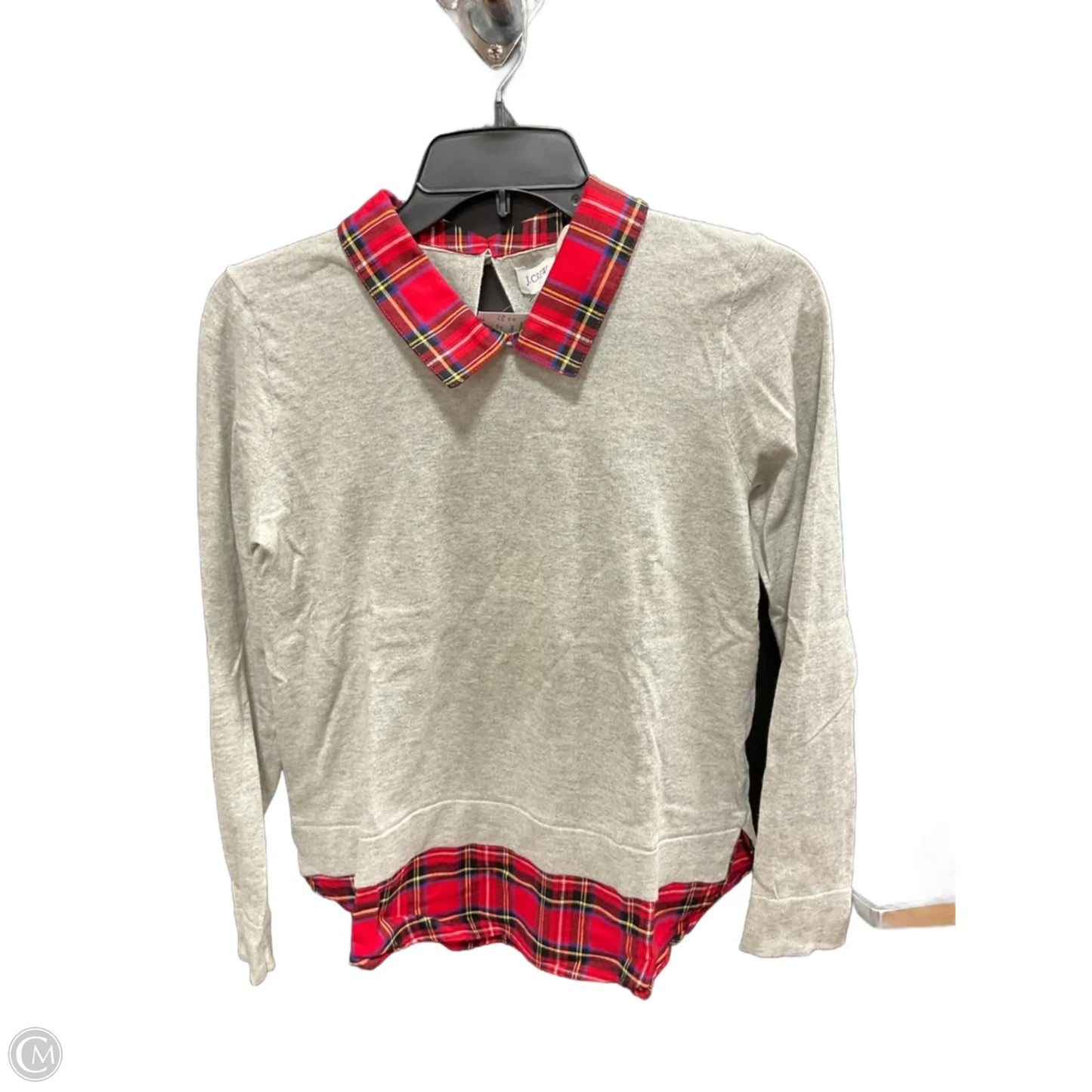 Top Long Sleeve Basic By J. Crew In Grey, Size: Xs