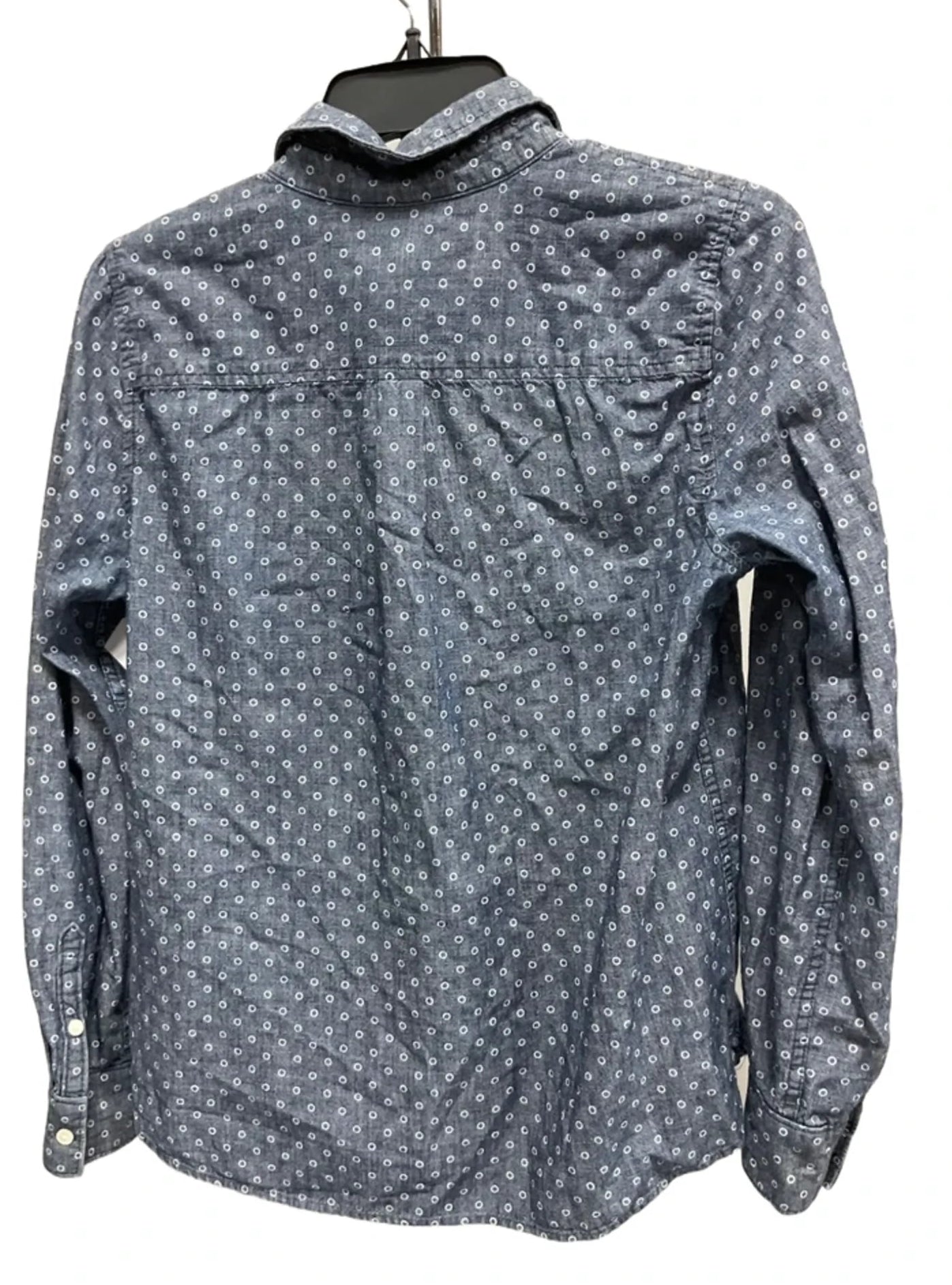 Top Long Sleeve By J. Crew In Blue & White, Size: S