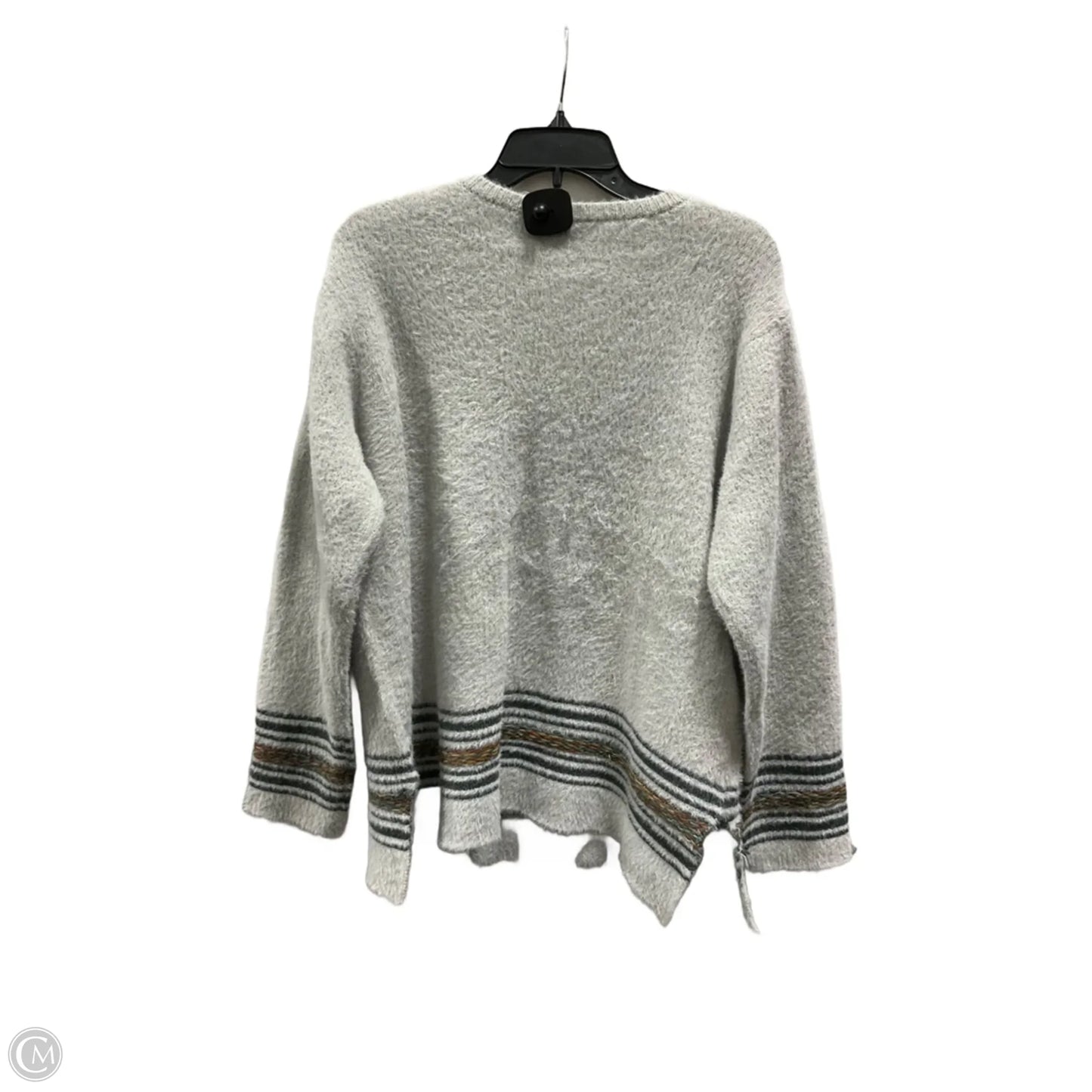 Sweater By Simply Noelle In Grey, Size: L
