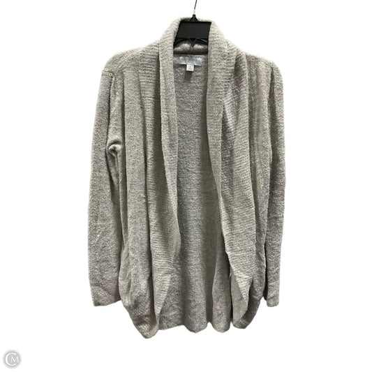 Sweater Cardigan By Barefoot Dreams In Tan, Size: M