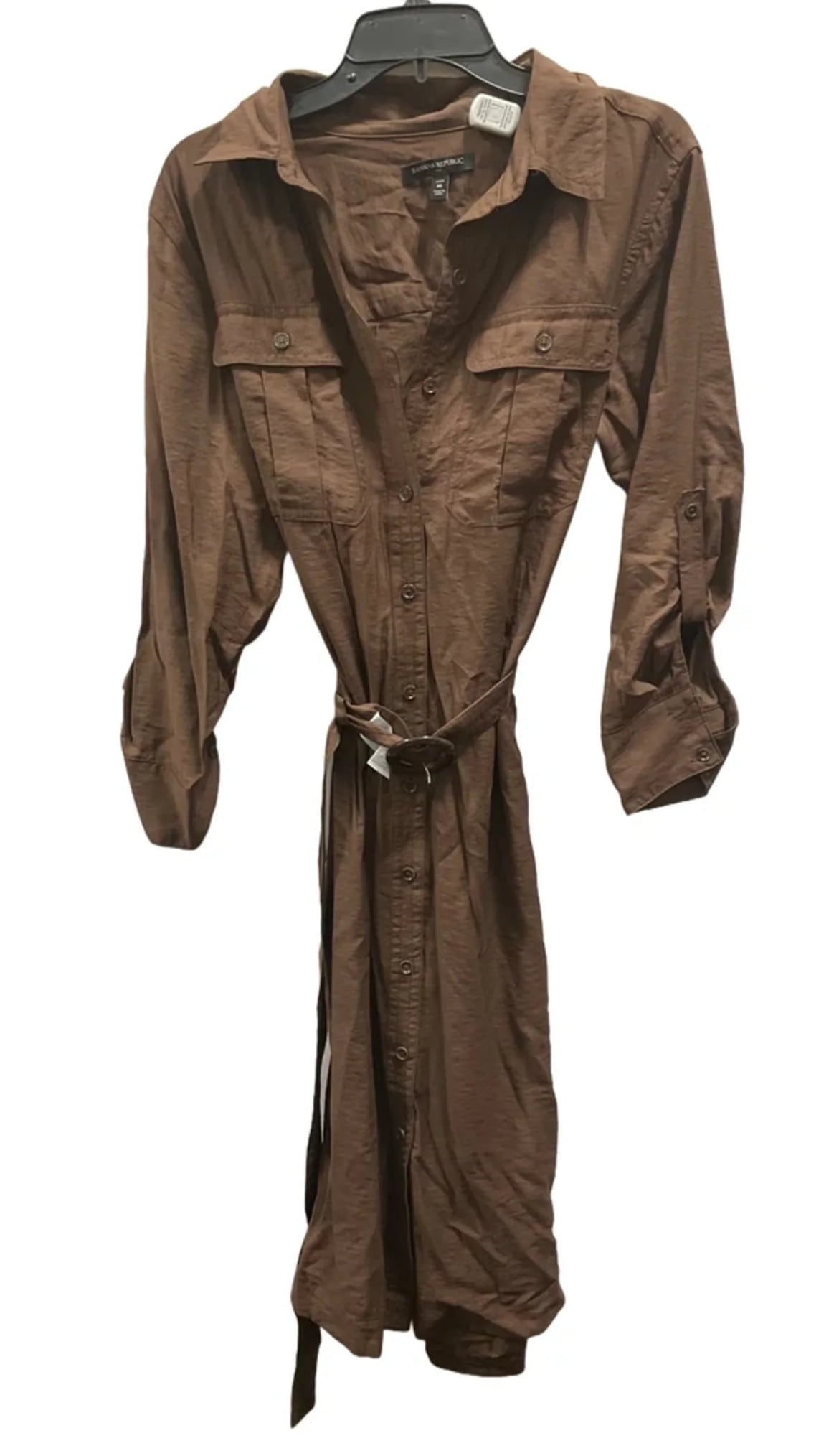 Dress Casual Maxi By Banana Republic In Brown, Size: M