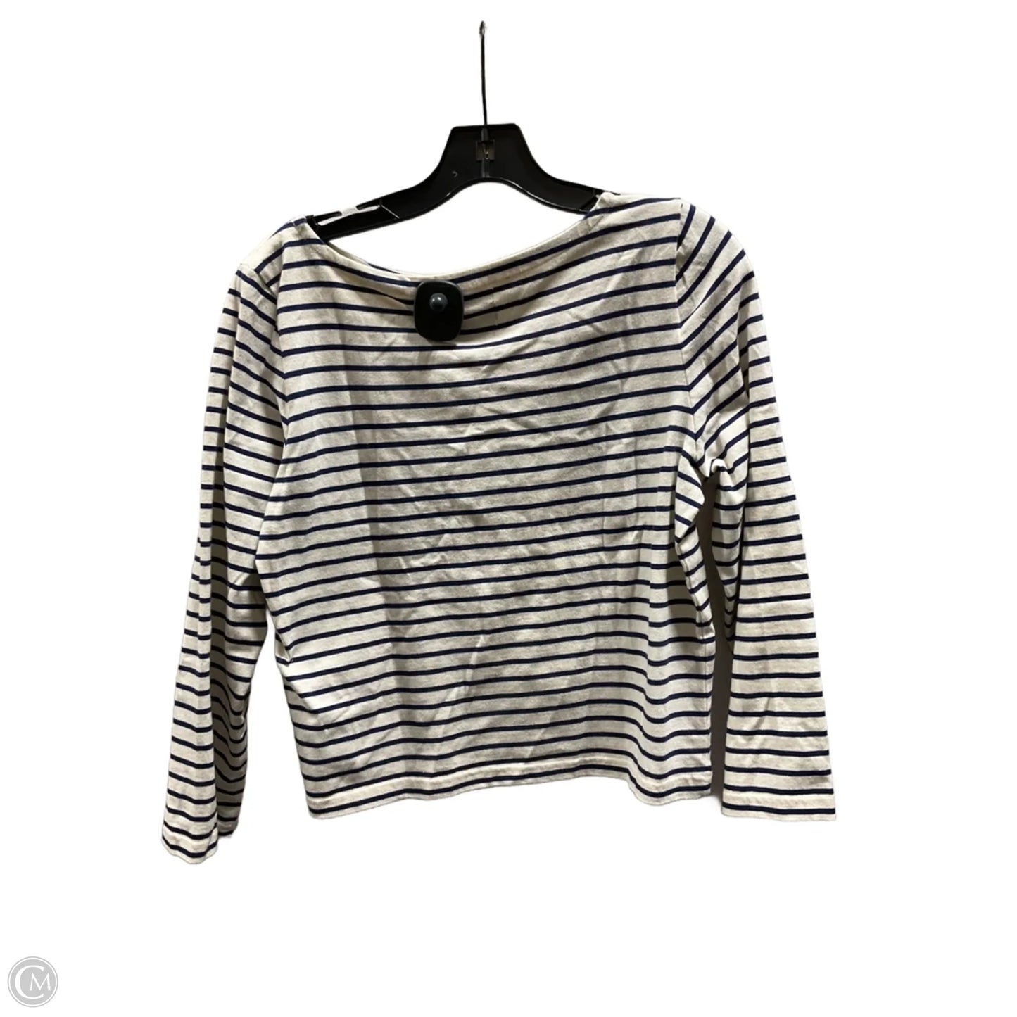 Top Long Sleeve Basic By J. Crew In Striped Pattern, Size: M