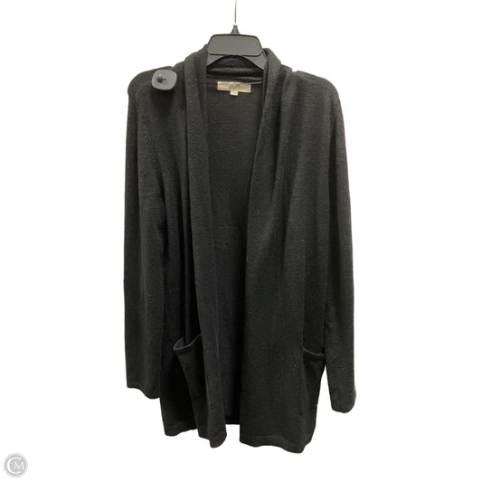 Sweater Cardigan By Loft In Black, Size: S